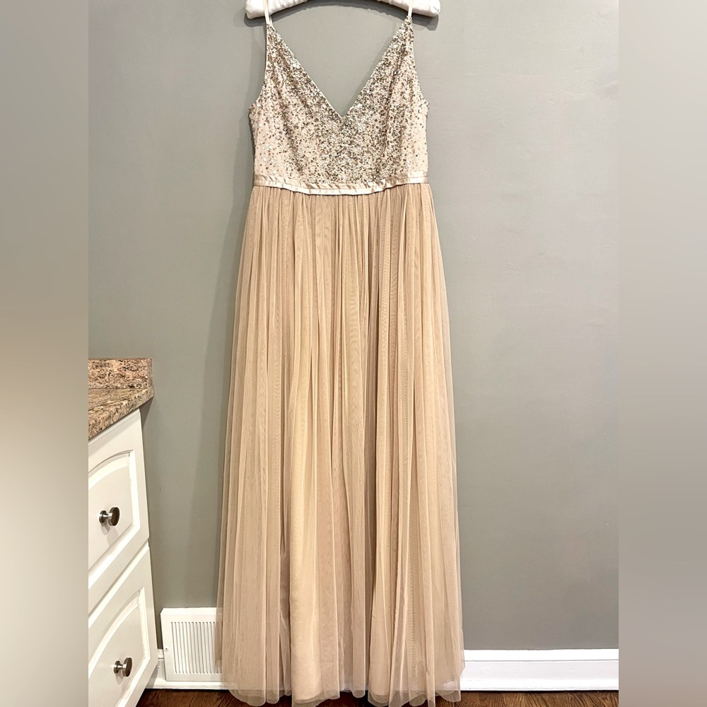 BHLDN Beaded Bodice Bridesmaid Gown
